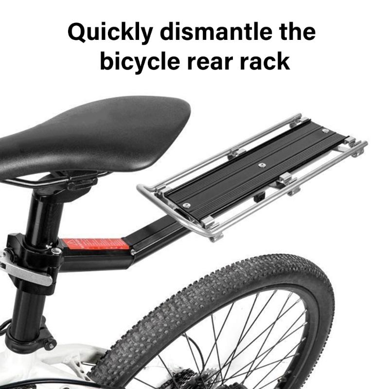 Bicycles Rear Shelf Rear Bag Holder Stand Support with Mounting Tool Aluminum Alloy Bicycles Luggage Cargo Rear Rack