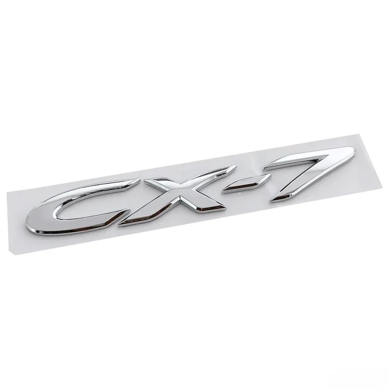 For Mazda CX7 Logo 19x2.6cm ABS 3D Car Stickers Decals Rear Trunk Lettering Badge Exterior Modification Tail Emblem Accessories kyljh99
