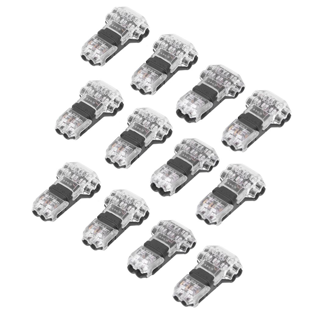 12pcs Low Voltage T Tap Connectors 3 Way Wire Connector Quick Solderless Wire Splice Connector for