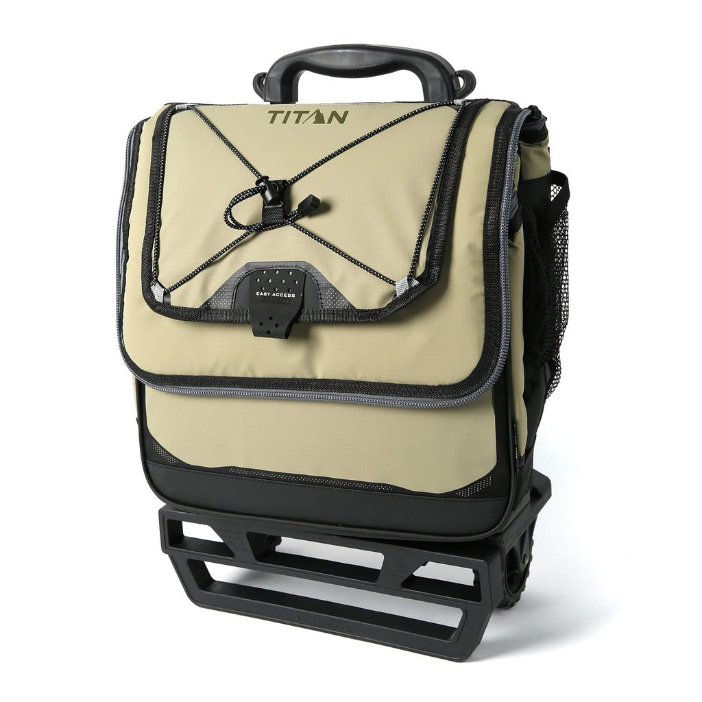 Titan Deep Freeze 40L Soft Cooler Box Can with Rolling (50+10 Capacity, Wheels, Cooler)