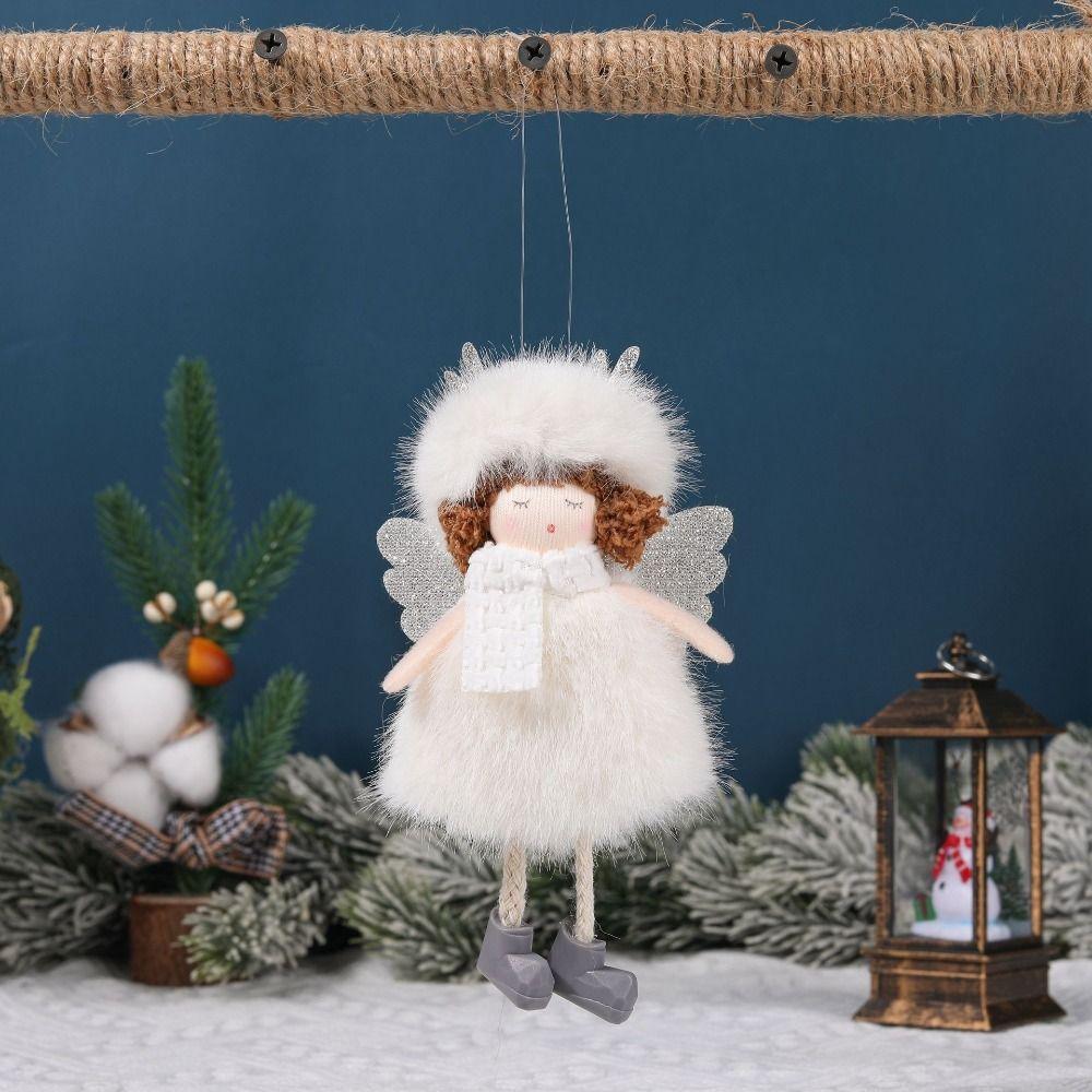 Handmade Christmas Angel Girl Ornaments Cartoon Xmas Tree Pendant Party Favors