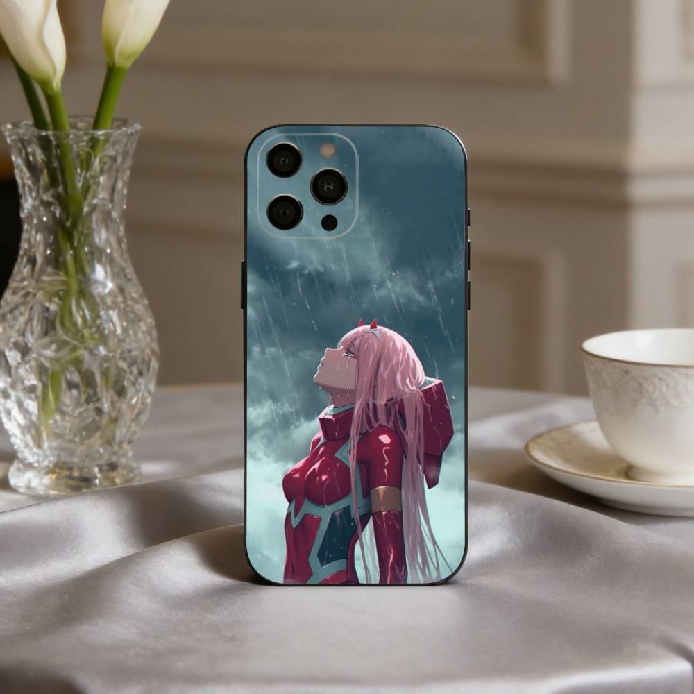 Чехол для телефона D-Darling in The F-Franxx Z-Zero Two для iPhone 17pro,16,15,14,13,12,11 Plus,Pro Max,XS,Мягкий силиконовый черный чехол
