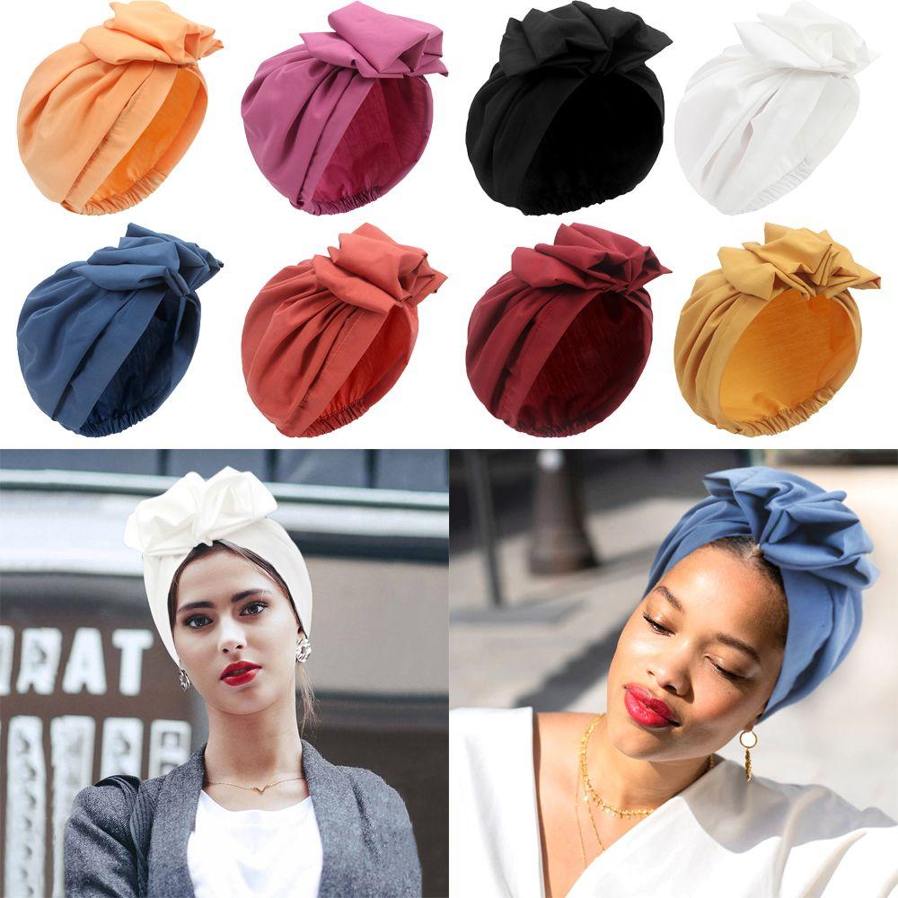 Hat Beanie Cap Headwrap Headscarf Bonnet Turban African Head Wraps Cancer Chemo Cap Muslim Hijab
