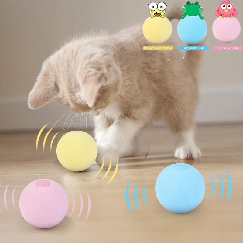 Call Cat Toy Ball Интерактивный мяч Гравитационный мяч Зоотовары Cat Toy Ball со звуком Attract Cat