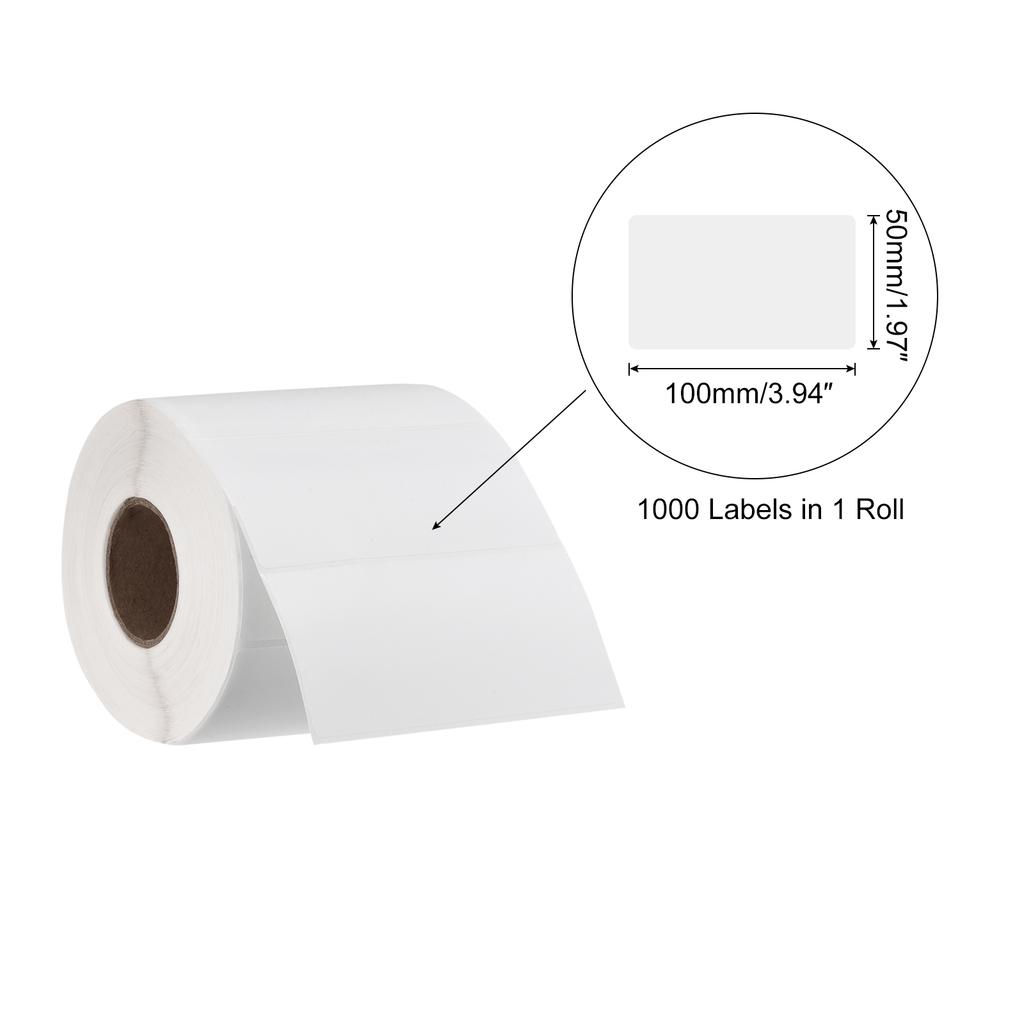 1 Roll Direct Thermal Label Shipping Stickers for Packaging Craft Projects White 250-10000 Labels Self Adhesive Thermal Labels