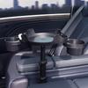 Car Cup Holder Tray 360° Rotating Cup Holder Expander With Food Table Tray Drink Holder Road Trip Necessities Car Accessories