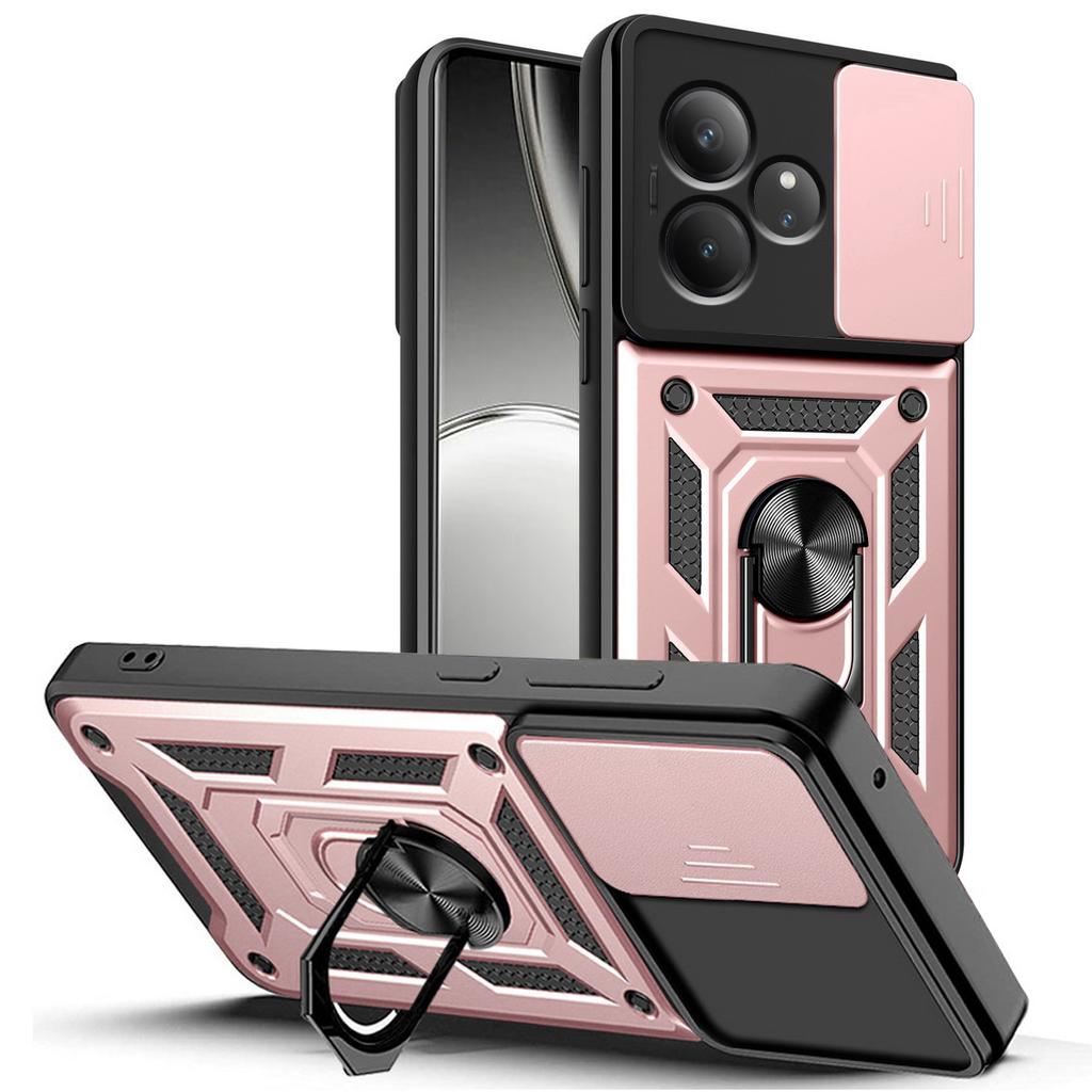 Военный защитный чехол для камеры с держателем для Realme GT Neo 6 6T GT 3 N53 N55 C61 C63 C65 C67 C51 C53 C55 C35 C21Y C25Y противоударный чехол с кольцом-подставкой