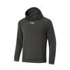 Li Ning Cba Series Solid Color Logo Hoodie Comfortable Breathable Versatile Casual Sweatshirt Men Hoodies Graphite-Grey AWDU521-4