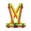 Adjustable Reflective Safety Vest High Visibility Elastic Strap Belt with 1.5cm Reflective Strip for Night Running Cycling