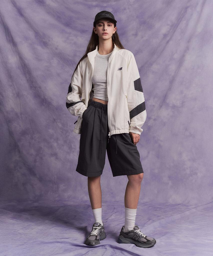 New Balance Nbnag31833 / Универсальная куртка для разминки с воротником-стойкой Escape (слоновая кость)