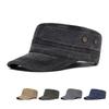 Мужская шляпа с плоским верхом, хлопковая кепка, солнцезащитная шляпа