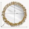 Настенное зеркало Clove золотого цвета