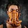 Маска на Хэллоуин, костюм Facehugger, маска для лица Alien Facehugger, костюм Hugger для лица, реквизит ужасов, резиновая страшная маска скорпиона на половину лица