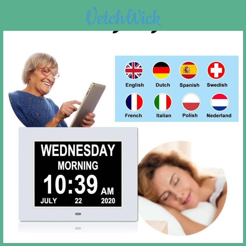 7 Inch Electronic Smart Pill Reminder Clock For Elderly With Alarm And Music Playback Options