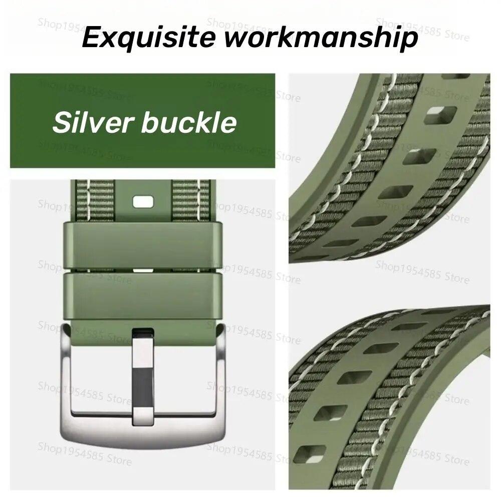 Silicone Nylon Strap For Redmi Watch 4 Mi Band 8 Pro SmartWatch Wristband Replacement Wristband For Redmi Watch4 Accessories