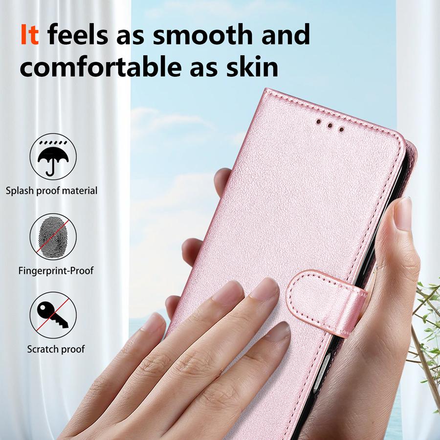 Wallet With Card Slots Classic Style Magnetic Flip Leather Case For iPhone Air 17 Pro Max 16 Plus 15 14 13 Shockproof Card Bag