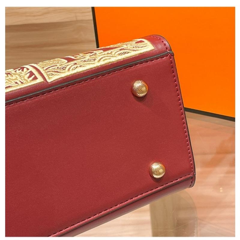 W. D. Подарочная красная свадебная сумка POLO с вышивкой для молодоженов, мамы, подарок для пожилой свекрови, сумка через плечо для девочек