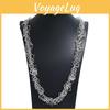 Chain Inspired Tribal Jewelry Necklace With Alloy Construction And Versatile Use