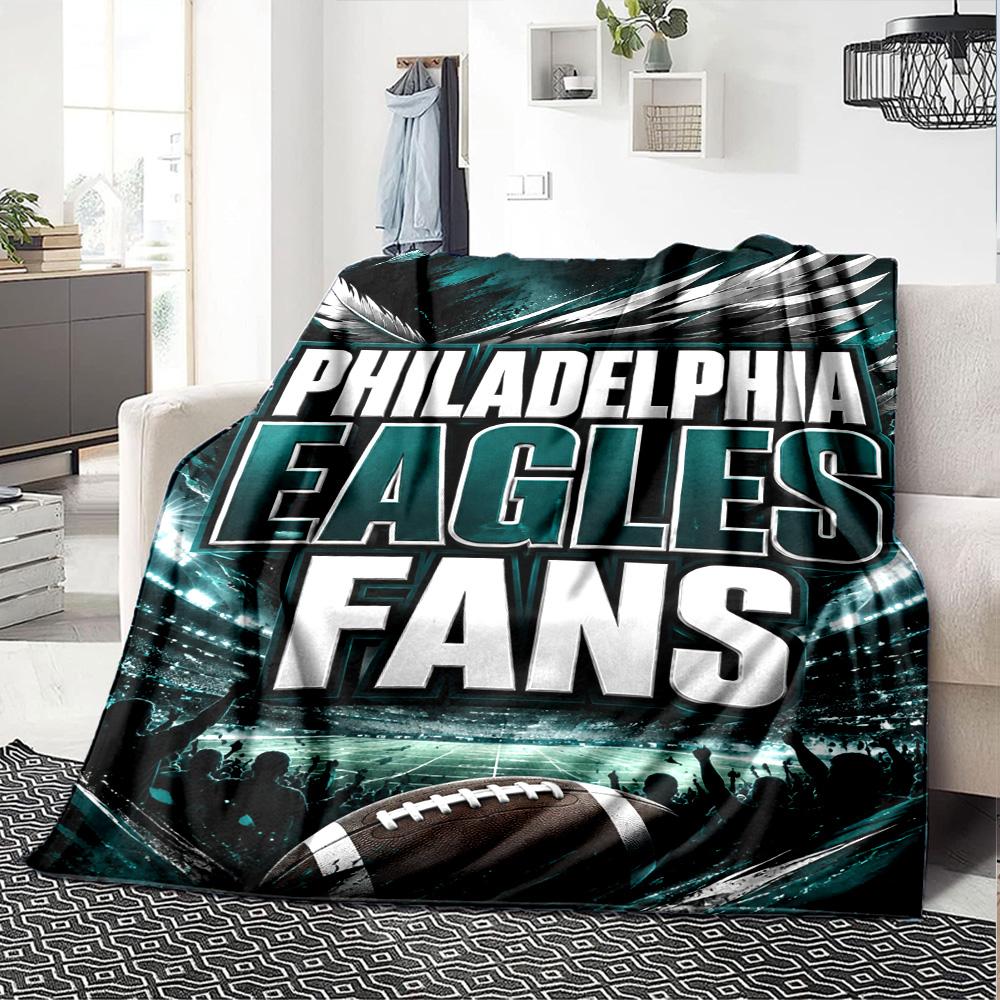 Philadelphia Eagles Blanket Comfortable Great For Seaside Chair Picnics Allseason Use Stylish Decor Unique Gift For Family And Friends Camping