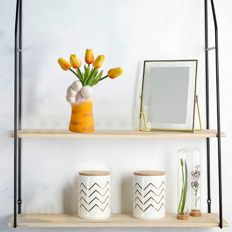 Geometric Cute Claw Art Gypsum Silicone Mold Vase Storage Box Mold for Making Succulent Flower Pen Holder