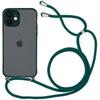 Protective Case - PROSHOP - for iPhone 12 Mini - Rigid - Night Green - Adjustable Shoulder Strap