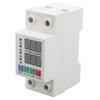 2 Phase DIN Rail Voltmeter Automatic Adjustable Overvoltage Overcurrent Protector Circuit Breaker 120‑300V 1A‑63A