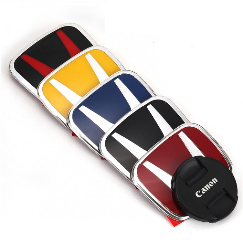 dnbn1 Car Front Rear Logo Grille Emblem Sticker Accessory For Honda Civic FIT Accord Prelude CRV 5th Mugen City CRZ CRX Jazz HRV Pilot