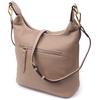 Women's Shoulder Bag Made of Genuine Leather Vintage 22629 Beige