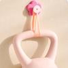 Flower Shape Suction Cup Hook, No-Drill Plastic Cabinet Handles, Rotatable Knob Adjustable Buckle for Kitchen Bathroom
