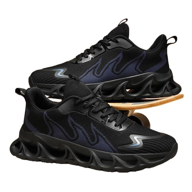 Большого размера уличная спортивная обувь модная мужская обувь сетка с плетением «муха» обувь с лезвиями повседневная трендовая обувь мужская обувь на воздушной подушке обувь для папы