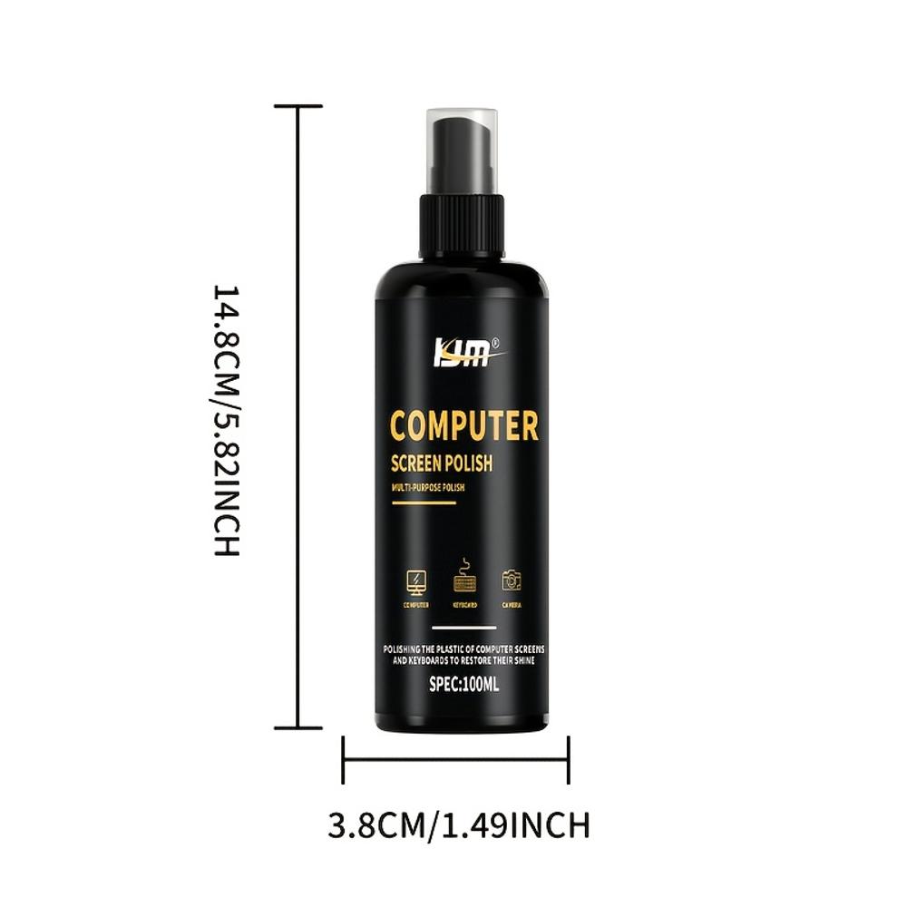 Instant Keyboard Polish - Restores Shine, Suitable for Computer Screens & Keyboards, Plastic Care, Quick Polishing Wax