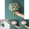 5 Heads Artificial Peony Silk Fake Flowers Hydrangea Bouquet For Elegant Wedding Party Decor**