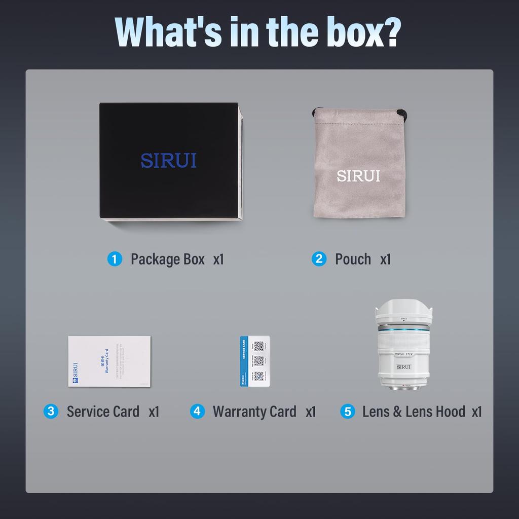 Sirui Снайперский 23мм Автофокусный Широкоугольный Объектив, F1.2 APS-C (X-образное крепление)