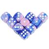 Premium Quality Pip D6 Dice Set for Table Board Gaming - 12mm Mixed Color, Pack of 10