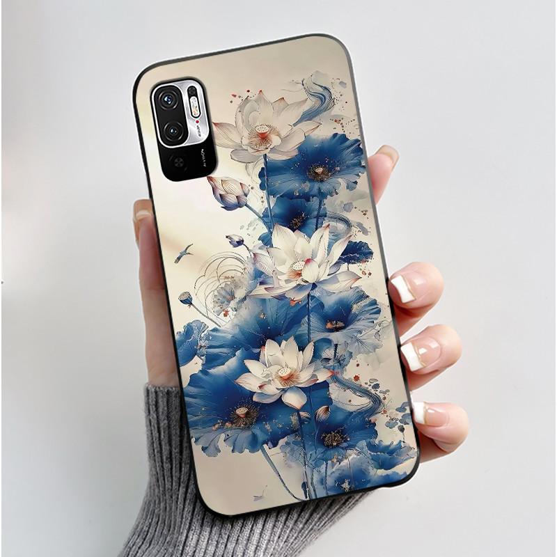 Casing For Redmi Note 10 JE 10T JE Phone Case Luxury Dragon Cute Cool Boys Girls Shockproof Black Matte Soft Silicone Back Cover