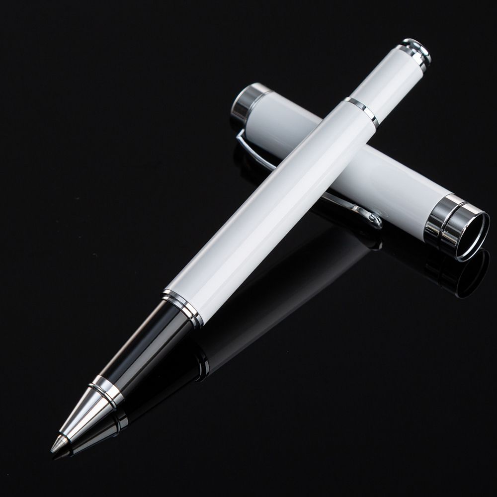 Business Student Stationery Black Ink Roller Ball Pen Signature Pen Roller Ballpoint Pen Metal Pen