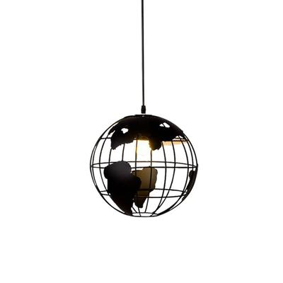 Металлический глобус подвесной потолочный светильник в индустриальном стиле винтажное украшение для дома для арт-кафе спальни бара