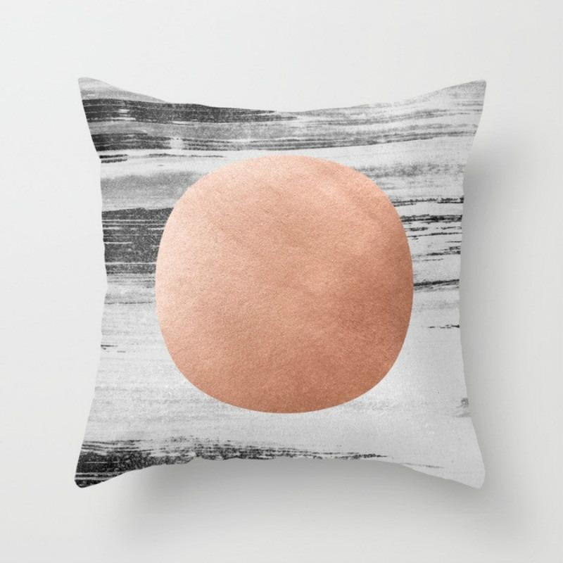 Marble Pattern Decorative Pillowcase Living Room Bedroom Square Cushion Pillowcase