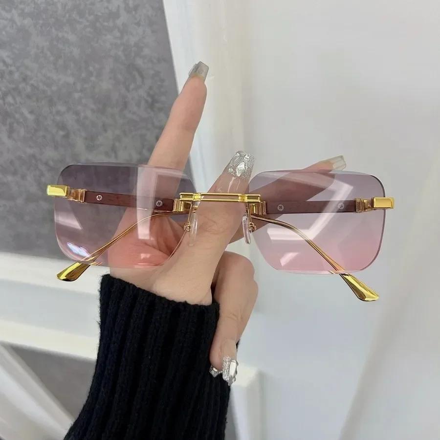 Square Gradient Sunglasses Women Fashion Vintage Oversized Mirror Retro Luxury Brand Men Eyewear
