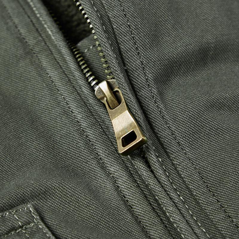 Jacket Men's Cotton-padded Jacket Autumn and Winter Army Large Cotton-padded Coat Men's Workwear Plus Velvet Thickened Men's Lapel Cotton-padded Coat