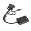 Преобразователь интерфейса мультимедиа VGA в HD 1080p USB-блок питания VGA-адаптер с 3,5-мм звуковым кабелем