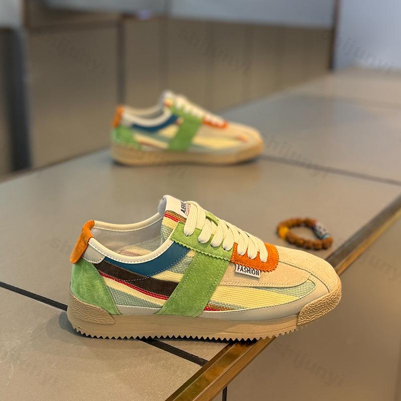 Осенняя мужская повседневная обувь Дышащая Удобная Легкая Обувь для ходьбы Модная Шнуровка Разные Цвета Обувь для спорта на открытом воздухе