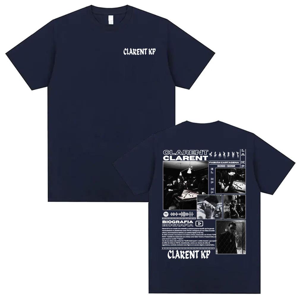 Rapper Clarent Kp Album Tour 2026 Cover T Shirt Mens Clothing Fashion Vintage Style Tshirts Cotton Casual Short Sleeve Tshirt