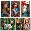Dreamy Woman Beauty and Animals Flower 5D DIY Large Diamond Painting New 2025 Cross Embroidery Mosaic Diamond Embroidery Sales