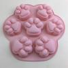Silicone 7-Cavity Cat Paw Mold for Cake, Ice Cream, Jelly, Pudding, Soap, and Plaster.