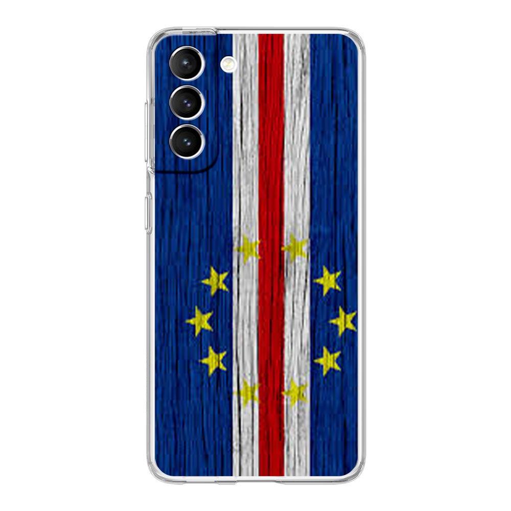 Чехол для телефона с флагом Кабо-Верде для Samsung Galaxy S25 S24 Plus S23 FE S22 S21 S20 Ultra 5G S10 S10E Мягкий прозрачный чехол