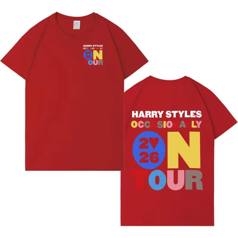 Hot Singer Harry Styles Love on Tour Tshrits Aesthetic Hip Hop Cotton T Shirt Unisexs Women Fashion Casual Short Sleeve Tee Shirt