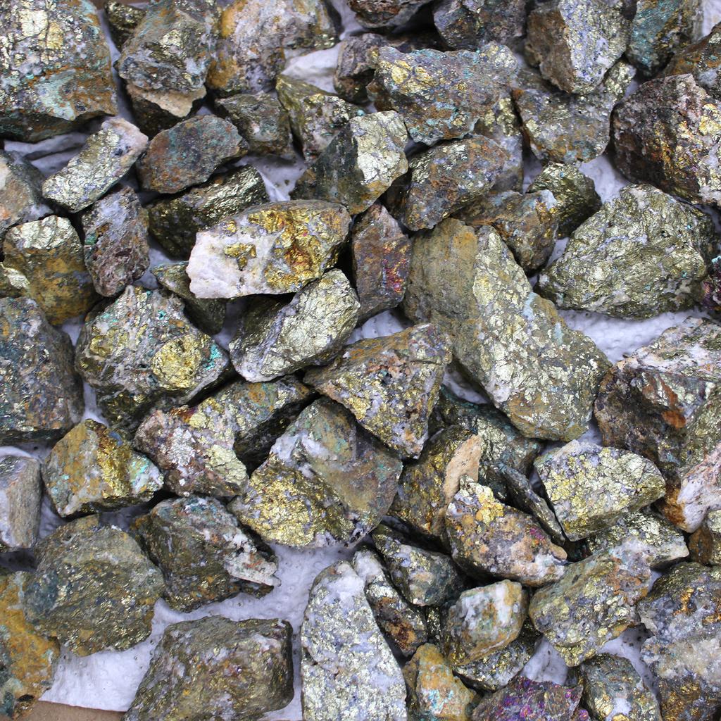Chalcopyrite Raw Moroccan Mineral Specimens, 80 Pieces