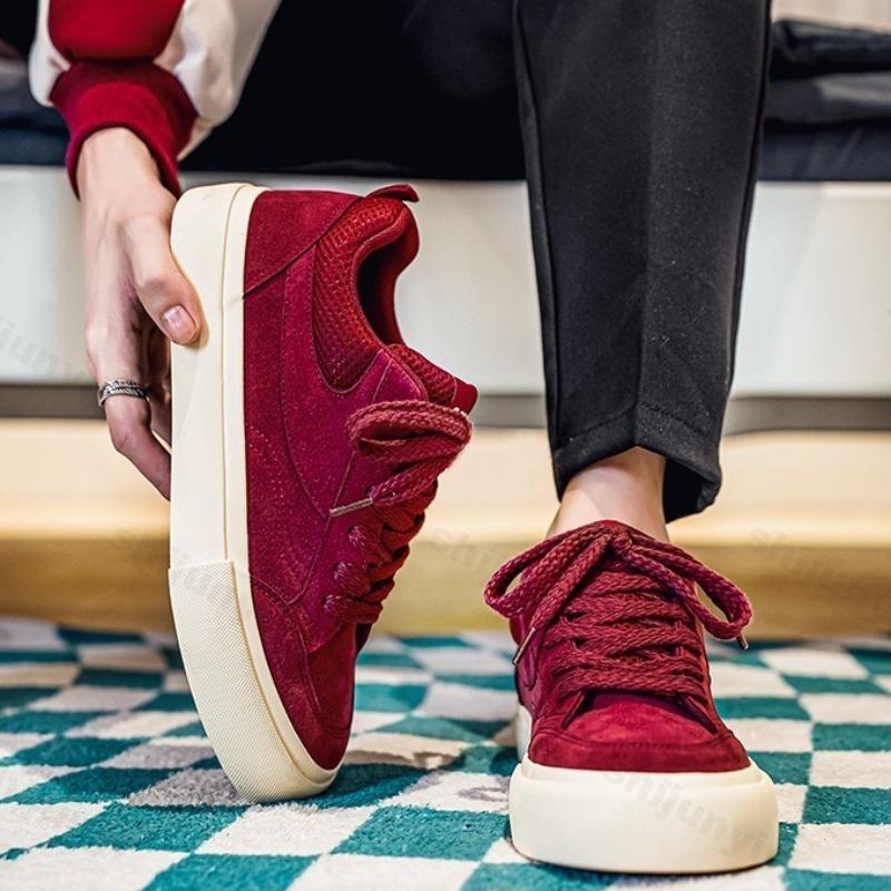 Fashion 2025 Autumn Men's Retro Fashion Versatile Low Top Casual Sports Shoes Mesh Breathable Comfortable Niche Design Platform sneakers