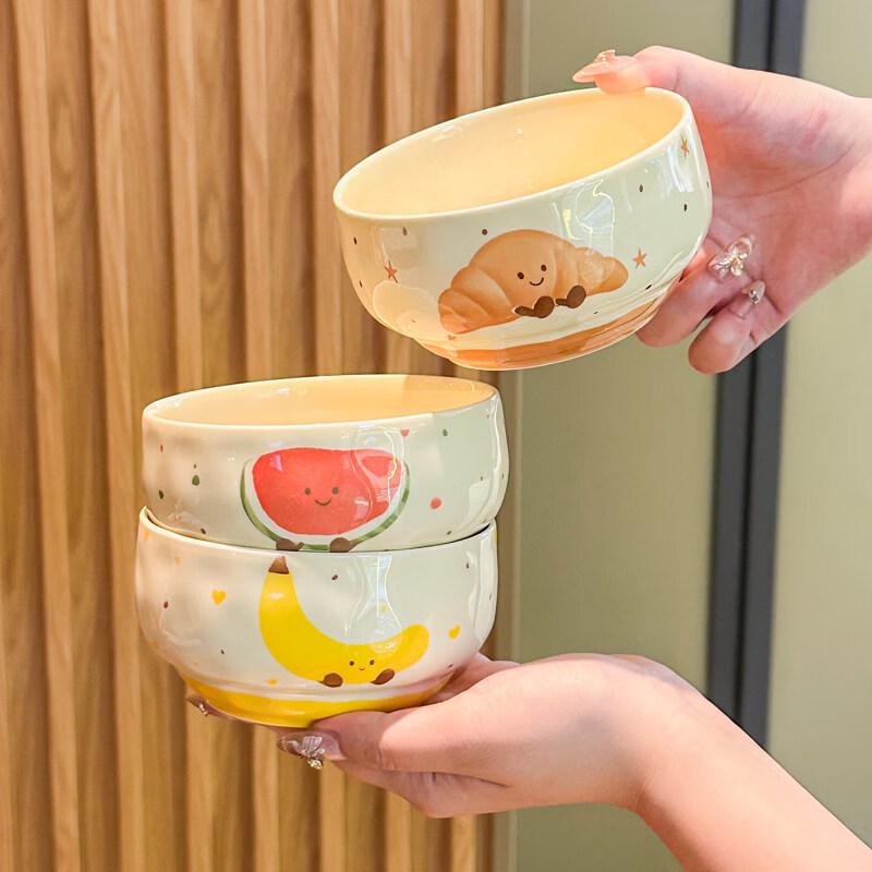 Керамическая рисовая тарелка Yuzhuxun с фруктами